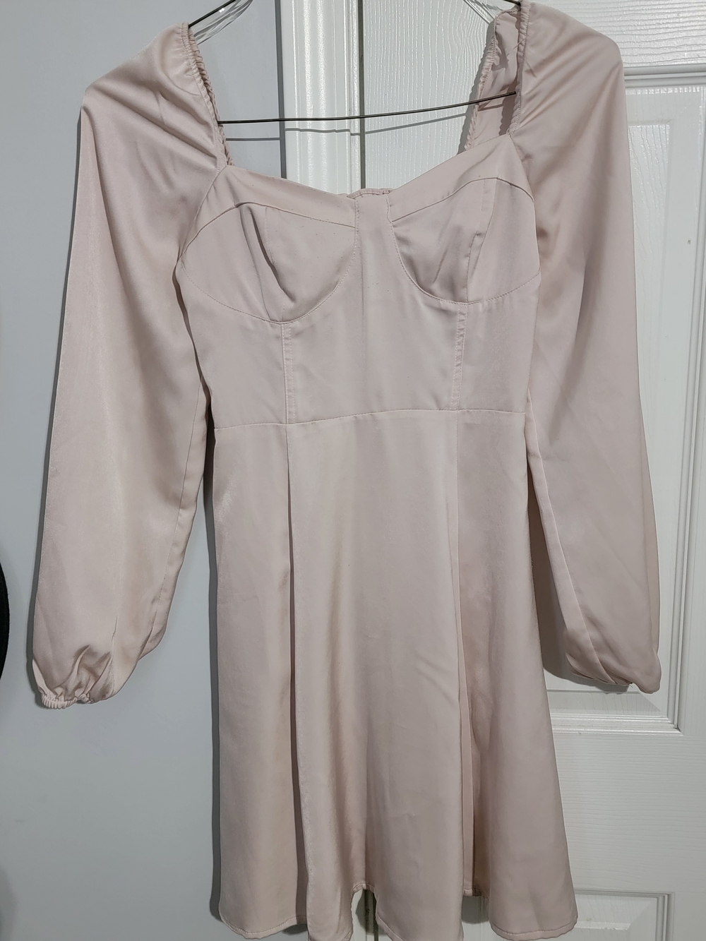 Altar'd State Blush Long-Sleeve Fit & Flare Dress